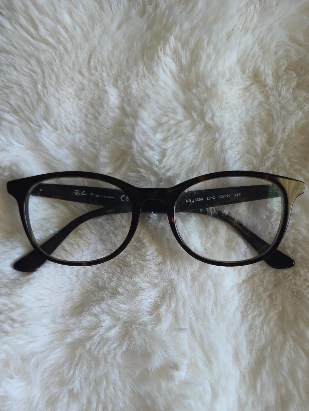 Ray-Ban Tortoiseshell Rounded Rectangular Glasses
